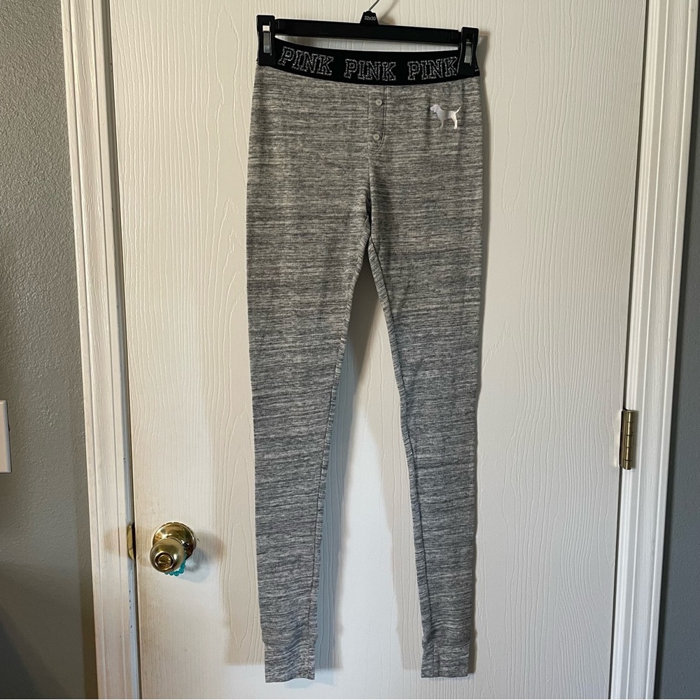 PINK Only Sleep In Gray Thermal Sleepwear Leggings